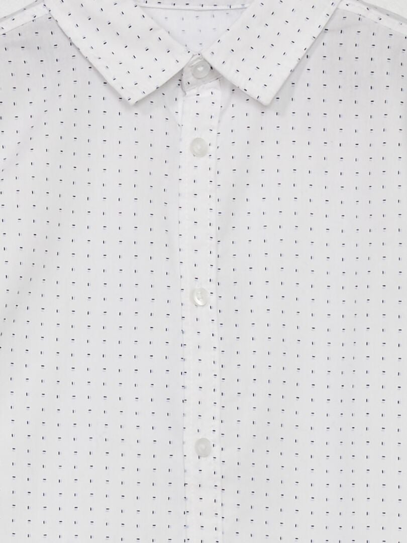 Camicia In Popeline Bianco Kiabi