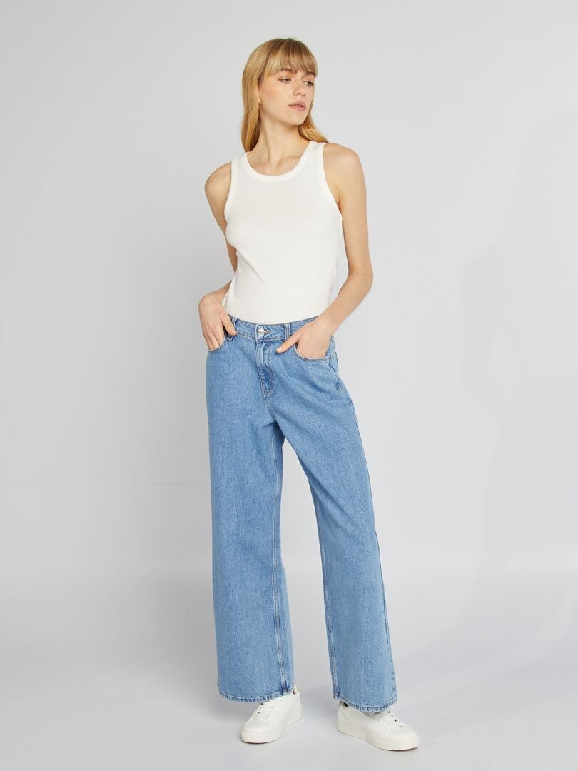 Pantaloni In Denim Wide Leg L28 Blu Kiabi 20 00