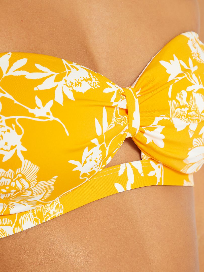 Reggiseno Bikini A Fascia Giallo Kiabi