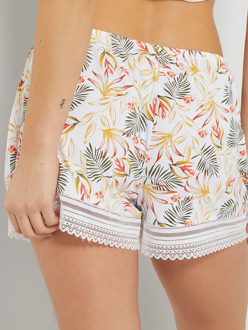 Shorts Envie De Lingerie Bianco Kiabi