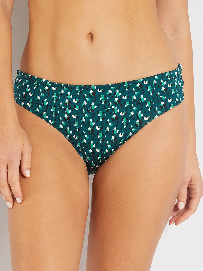 Slip Bikini A Vita Ripiegabile VERDE Kiabi 6 00