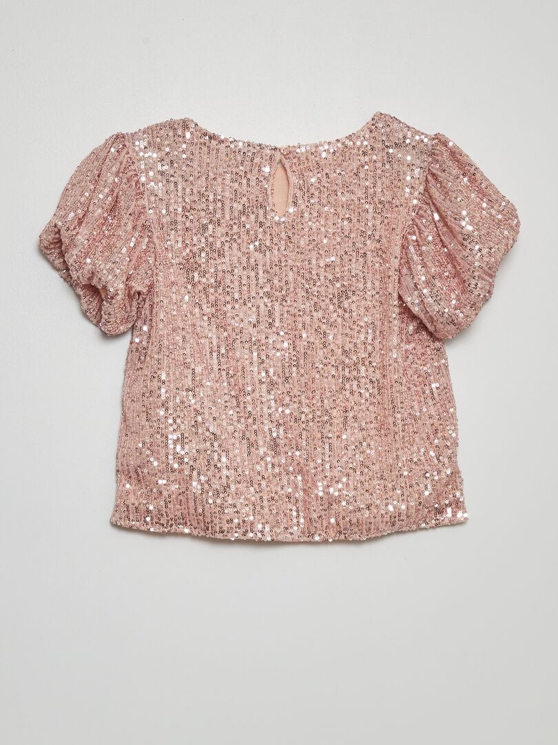 Top Con Paillettes ROSA Kiabi 12 00