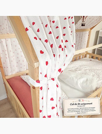 Tenda da letto a casetta in garza di cotone | sevira kids | sevira kids