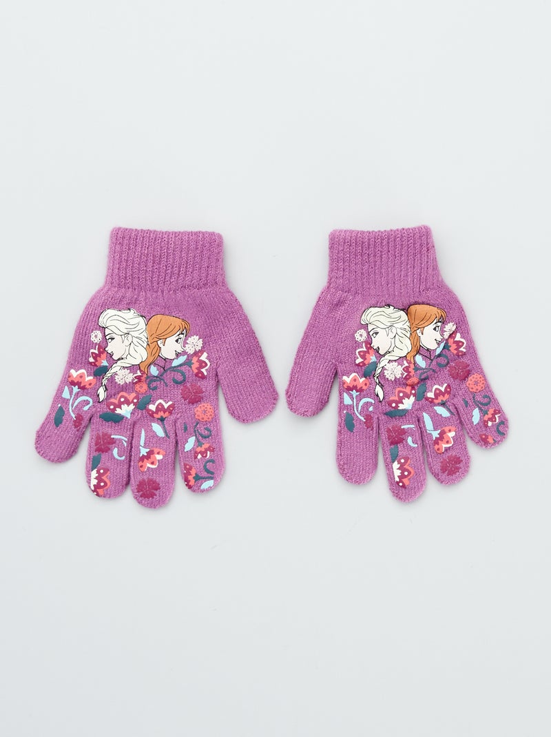 1 paio di guanti in maglia 'Frozen' VIOLA - Kiabi