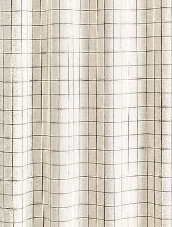100% cotone tenda a quadri beige LOURMARIN