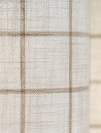100% cotone tenda a quadri beige LOURMARIN