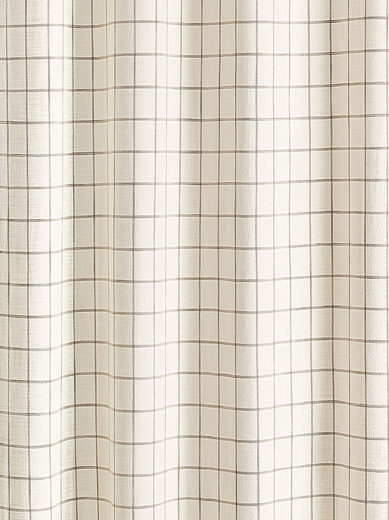 100% cotone tenda a quadri beige LOURMARIN Beige - Kiabi