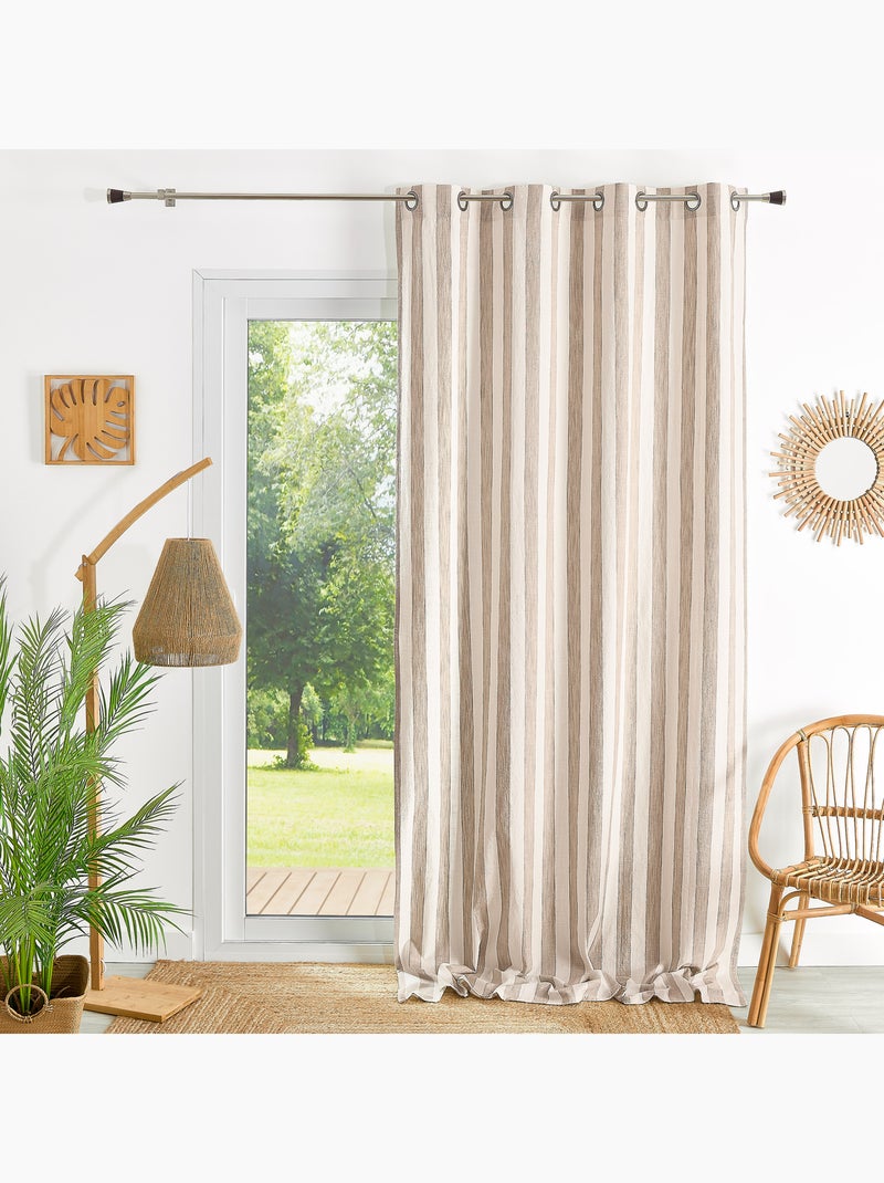 100% cotone tenda a righe larghe LOURMARIN Beige - Kiabi