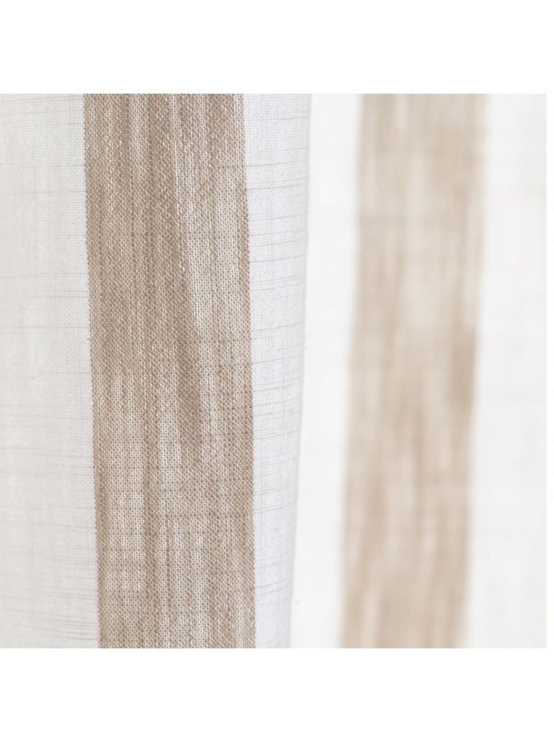 100% cotone tenda a righe larghe LOURMARIN Beige - Kiabi