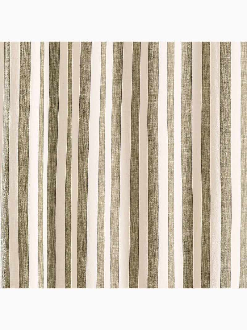 100% cotone tenda a righe larghe LOURMARIN Cachi - Kiabi