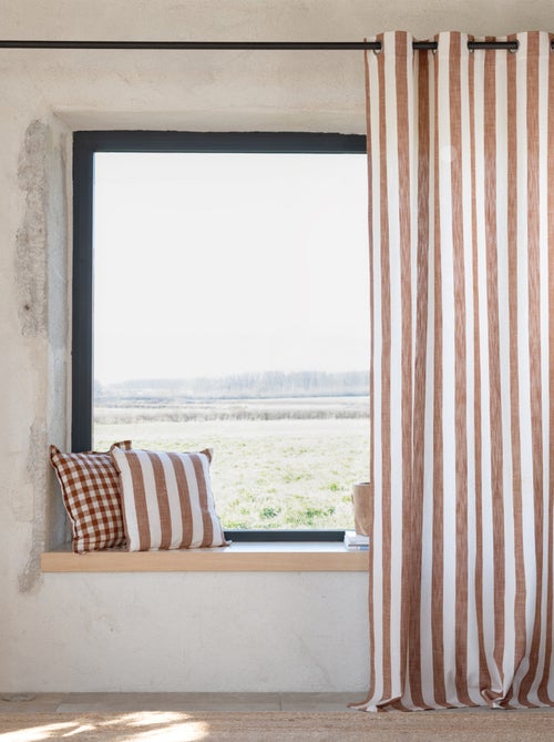 100% cotone tenda a righe larghe LOURMARIN - Kiabi