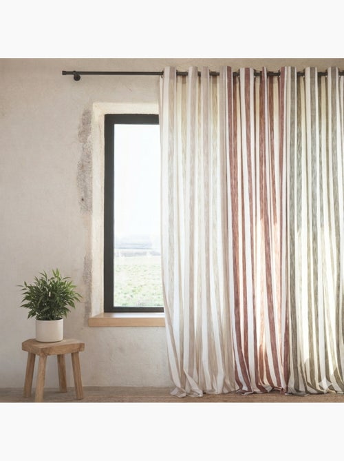 100% cotone tenda a righe larghe LOURMARIN - Kiabi