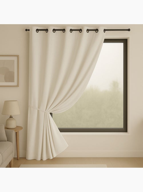 100% ignifuga M1 Tenda oscurante ecru - Kiabi