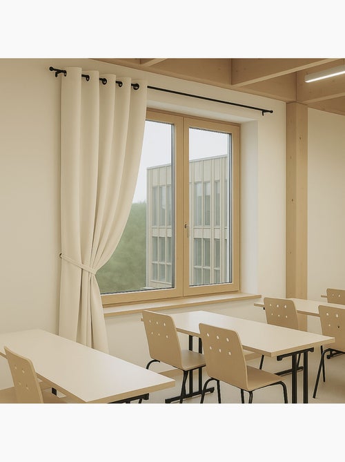 100% ignifuga M1 Tenda oscurante ecru - Kiabi