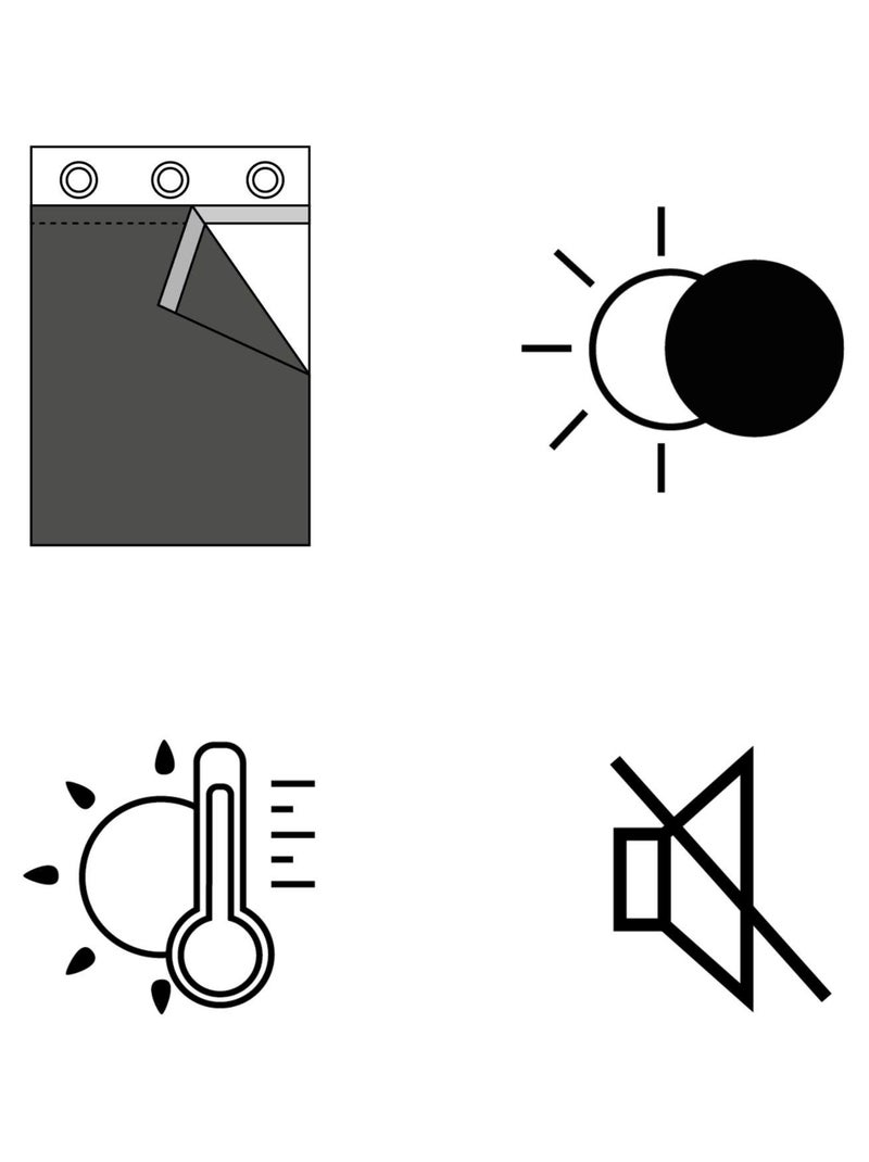 100% oscurante e fodera termica in velcro Argento - Kiabi