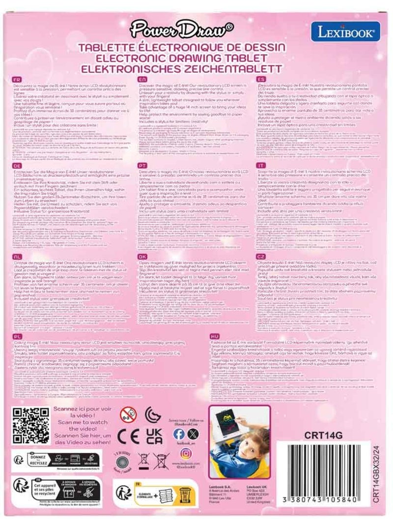14'' multicolore Eink Tavoletta da disegno con stencil AccessorioPenna da disegno N/D - Kiabi