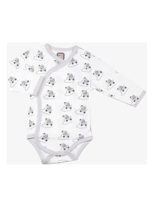 2 body con apertura incrociata - fantasia cagnolini - Kiabi 2 body con apertura incrociata - fantasia cagnolini - Kiabi