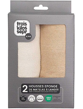 2 copri-materassini fasciatoio Pack 2 Colori