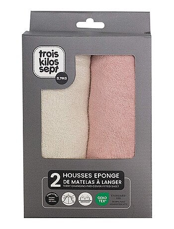 2 copri-materassini fasciatoio Pack 2 Colori