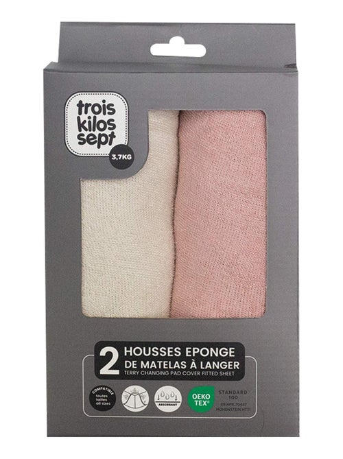 2 copri-materassini fasciatoio Pack 2 Colori - Kiabi