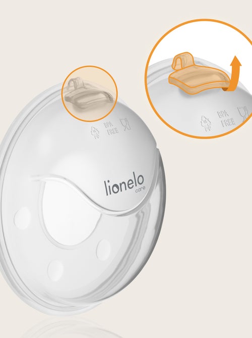 2 custodie per la raccolta del latte LIONELO Milky Plus - 2 x 40 ml - Discrete - Mani libere - Custo - Kiabi