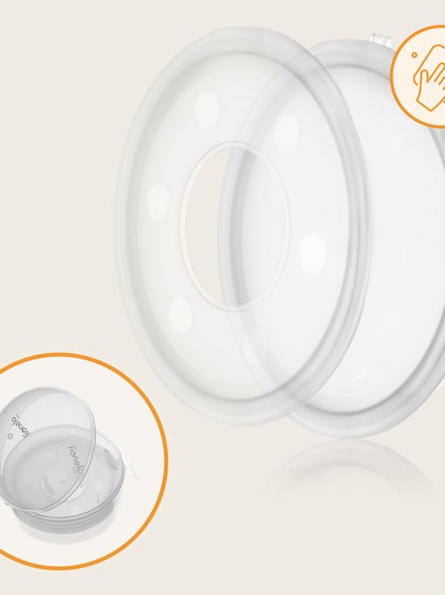 2 custodie per la raccolta del latte LIONELO Milky Plus - 2 x 40 ml - Discrete - Mani libere - Custo - Kiabi