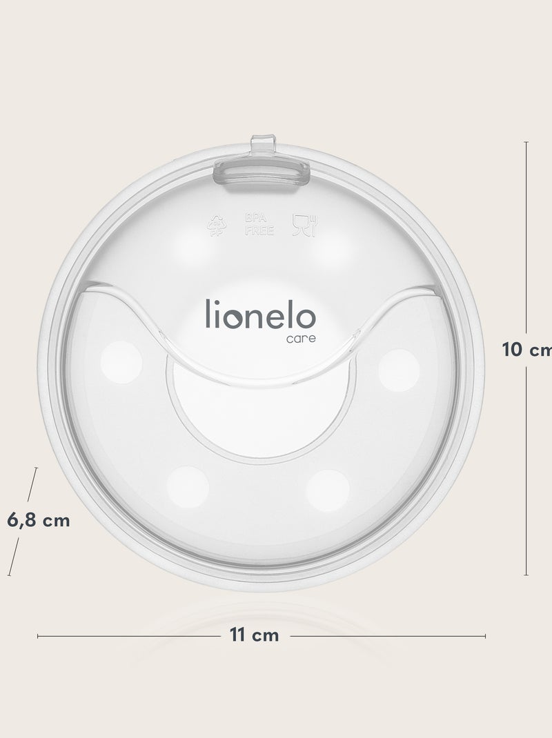 2 custodie per la raccolta del latte LIONELO Milky Plus - 2 x 40 ml - Discrete - Mani libere - Custo Bianco - Kiabi
