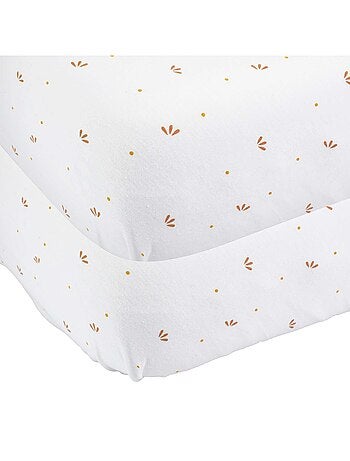 2 lenzuola con angoli per culla 50x83cm