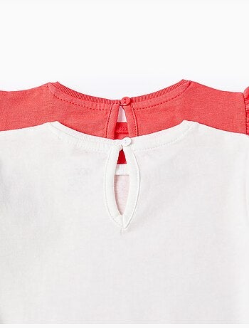 Confezione da 2 magliette in cotone con stampe estive