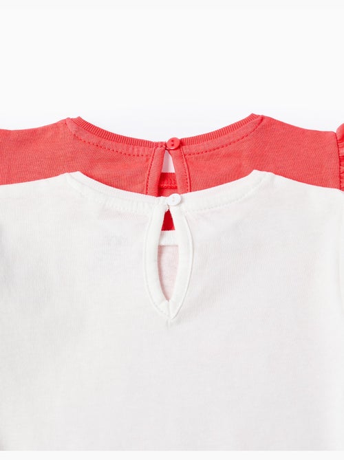 2 magliette in cotone stampate con palme - Kiabi