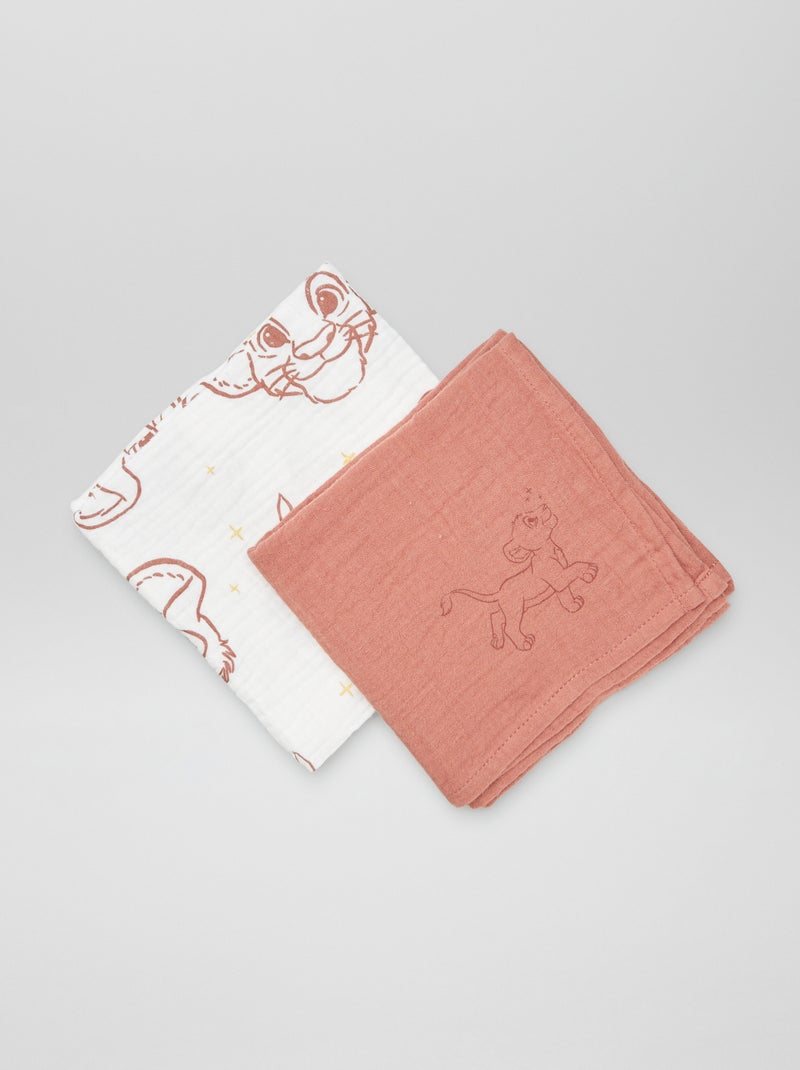 2 mussoline 'Simba' 'Disney' BIANCO - Kiabi