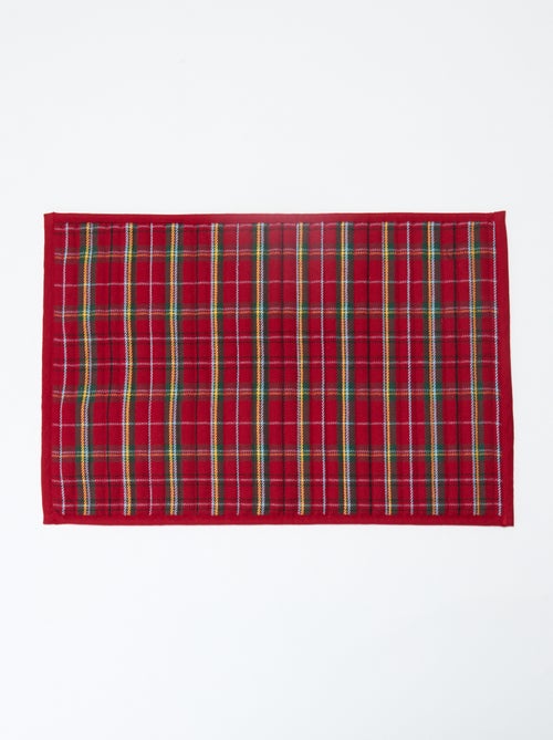 2 set da tavola stampati tartan 'Kiabi & Catherine Painvin' - Kiabi 2 set da tavola stampati tartan 'Kiabi & Catherine Painvin' - Kiabi