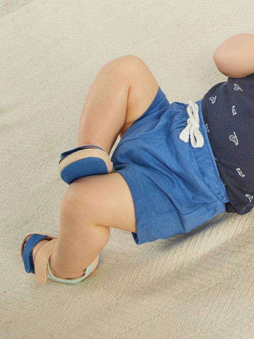 2 shorts in jersey - BLU - Kiabi