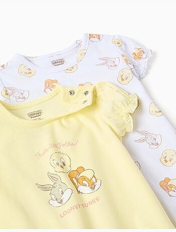 2 tutine in cotone con Looney Tunes