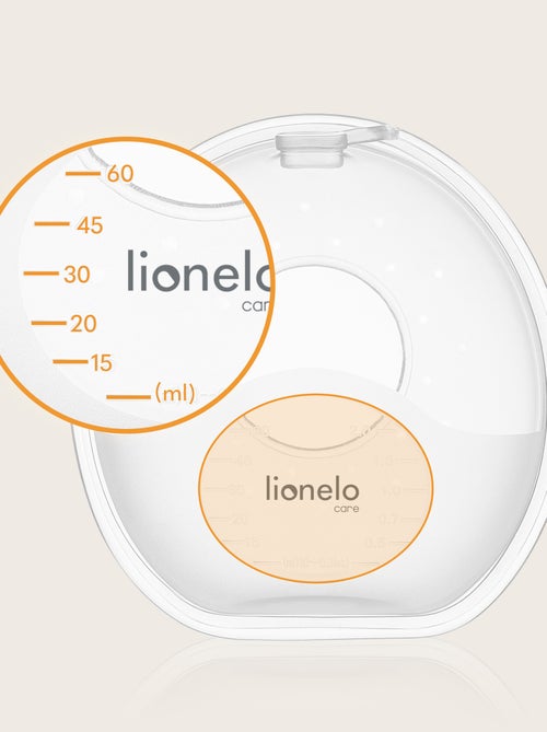 2 x contenitori raccoglilatte LIONELO Milky Simple - 2 x 60 ml - Discreti - Mani libere - Senza BPA - Kiabi