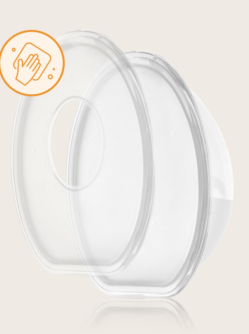 2 x contenitori raccoglilatte LIONELO Milky Simple - 2 x 60 ml - Discreti - Mani libere - Senza BPA Bianco - Kiabi