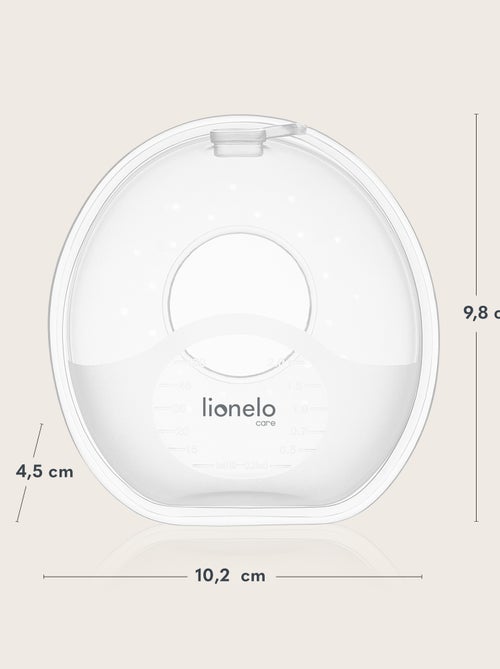 2 x contenitori raccoglilatte LIONELO Milky Simple - 2 x 60 ml - Discreti - Mani libere - Senza BPA - Kiabi
