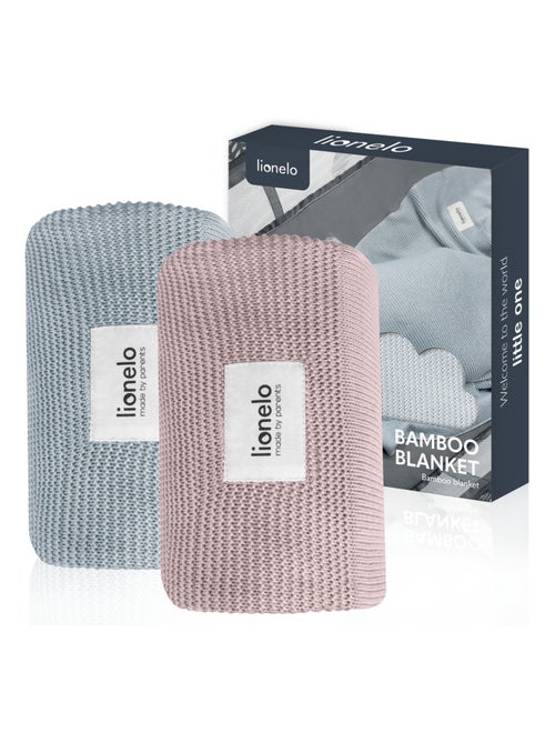 2 x Coperta in bambù - LIONELO - 75 x 100 cm - Coperta per passeggino - Ipoallergenica - Kiabi