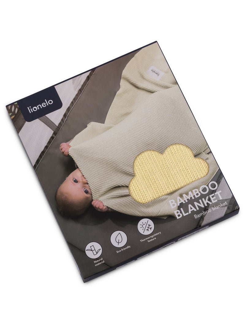 2 x Coperta in bambù - LIONELO - 75 x 100 cm - Coperta per passeggino - Ipoallergenica Grigio rosa - Kiabi