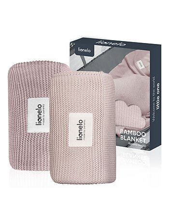 2 x Coperta in bambù - LIONELO - 75 x 100 cm - Coperta per passeggino - Ipoallergenica