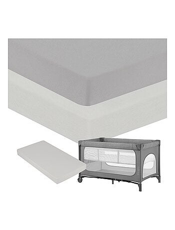 2 x Lenzuola con angoli in bambù per lettino - LIONELO - Lettino da viaggio - 120 x 60 cm - Universa