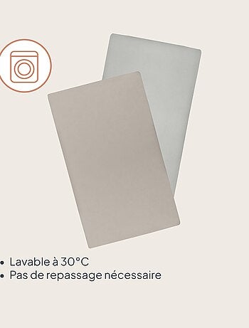 2 x Lenzuola con angoli in bambù per lettino - LIONELO - Lettino da viaggio - 120 x 60 cm - Universa