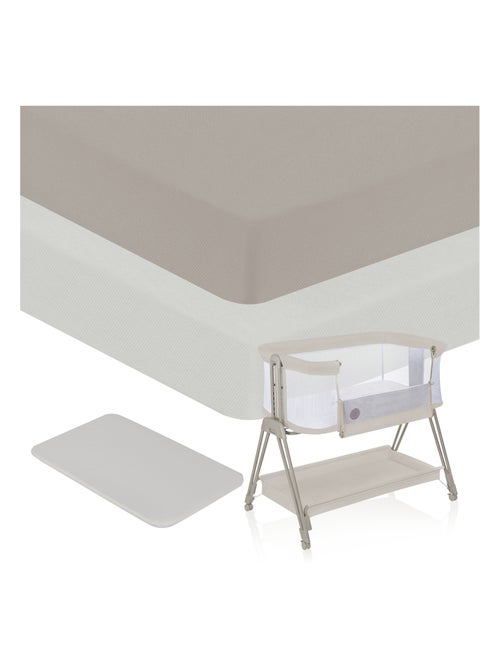 2 x Lenzuola con angoli in bambù per lettino per bambini - LIONELO - Co-sleeping e culla - 80 x 40 c - Kiabi 2 x Lenzuola con angoli in bambù per lettino per bambini - LIONELO - Co-sleeping e culla - 80 x 40 c - Kiabi