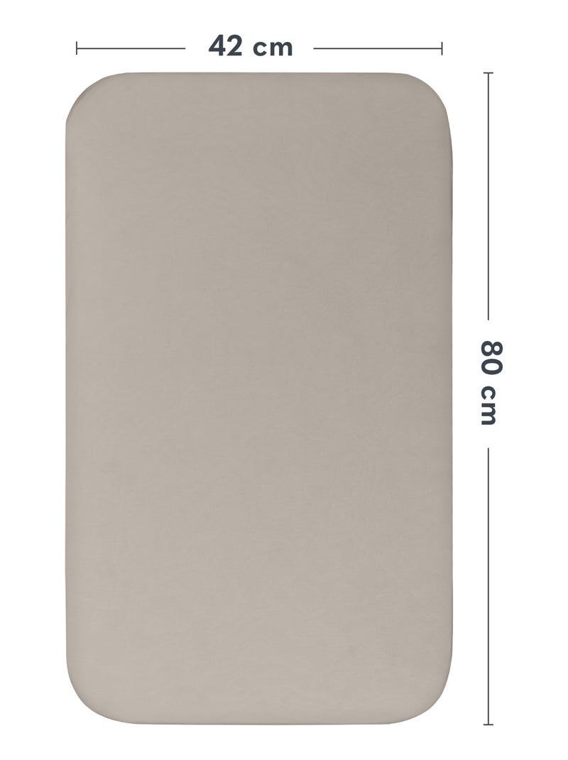 2 x Lenzuola con angoli in bambù per lettino per bambini - LIONELO - Co-sleeping e culla - 80 x 40 c Beige/Bianco - Kiabi