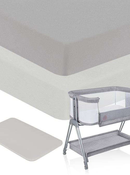 2 x Lenzuola con angoli in bambù per lettino per bambini - LIONELO - Co-sleeping e culla - 80 x 40 c - Kiabi