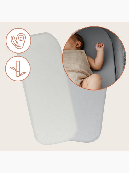 2 x Lenzuoli con angoli in bambù per culle - LIONELO - Universali - 70 x 30 cm - Kiabi