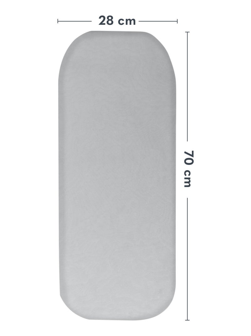 2 x Lenzuoli con angoli in bambù per culle - LIONELO - Universali - 70 x 30 cm Grigio bianco - Kiabi