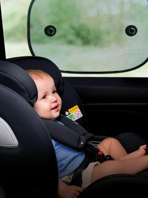 2 x Parasole per auto 44x38 cm - LIONELO - Universali per bambini - Protezione UV - Nero - Kiabi