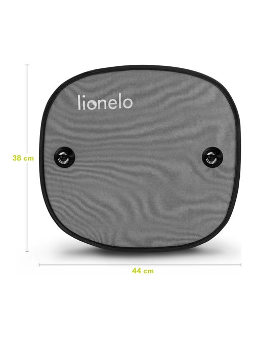 2 x Parasole per auto 44x38 cm - LIONELO - Universali per bambini - Protezione UV - Nero - Kiabi