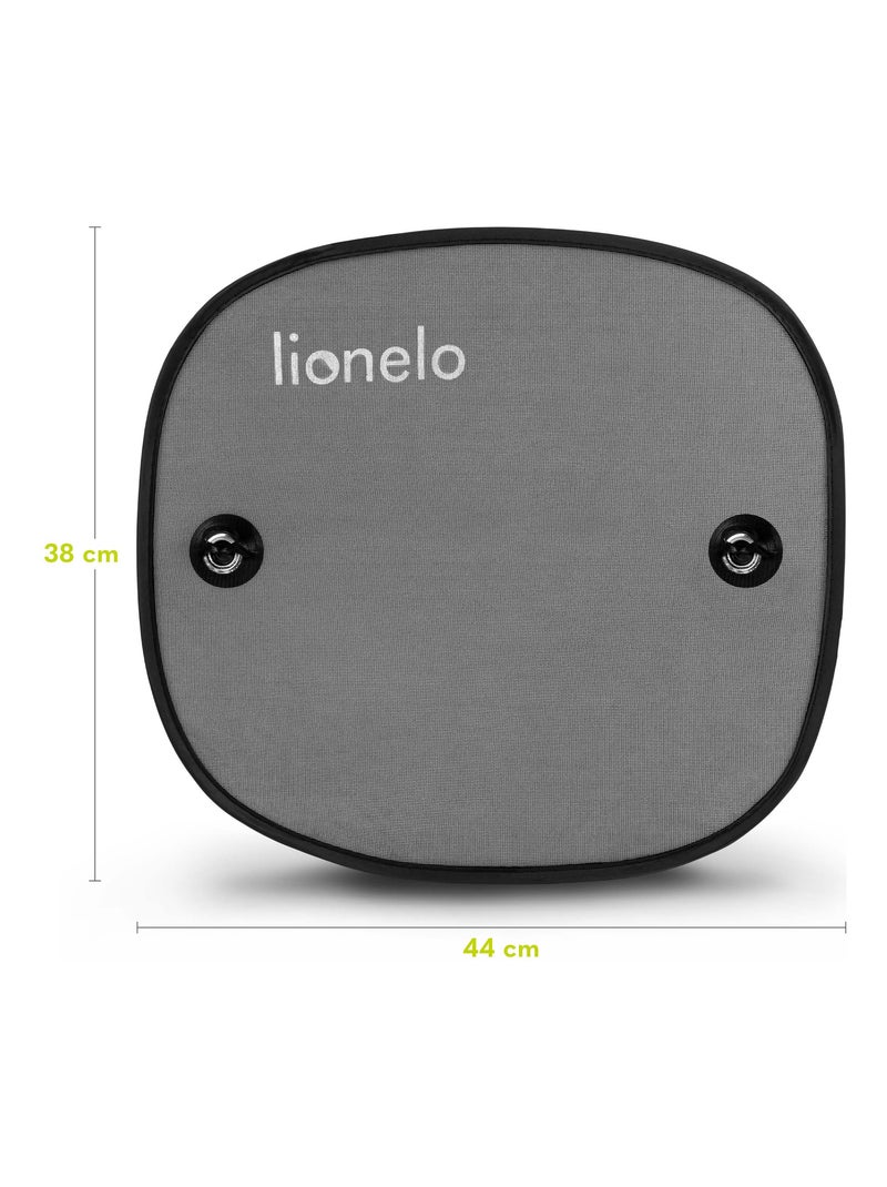 2 x Parasole per auto 44x38 cm - LIONELO - Universali per bambini - Protezione UV - Nero Nero - Kiabi